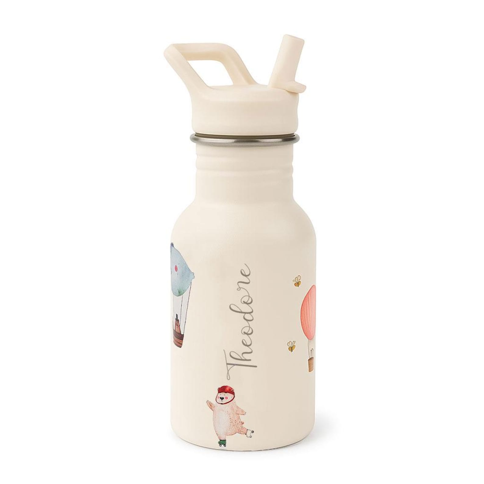 Stylish Personalized Kids Water Bottle with Straw