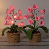 Crochet Lily of the Valley Night Lamp Handmade Flower Light