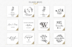 Personalized Engagement Glass Mug Wedding and Bridal Gifts