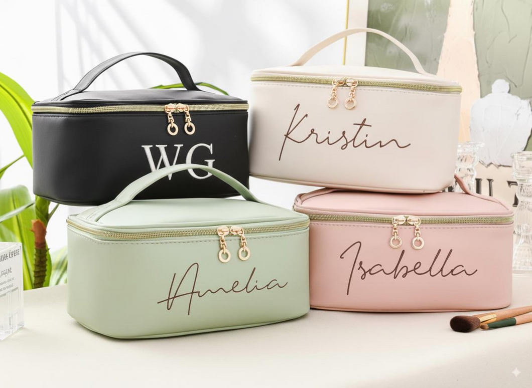 Monogram Cosmetic Bag Gift For Women