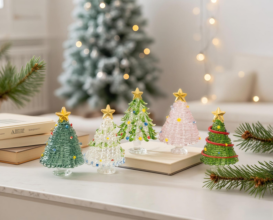 Handmade Stained Glass Christmas Tree