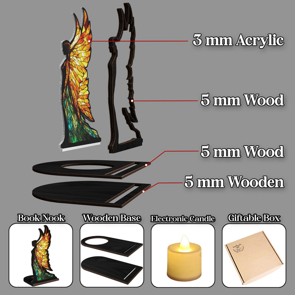 Fantasy Fairy Book Nook with Cozy Candle Glow