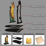 Fantasy Fairy Book Nook with Cozy Candle Glow