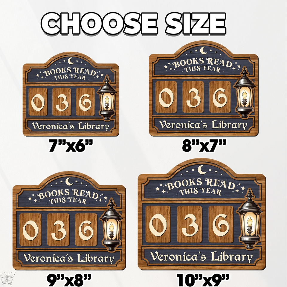 Personalized Books Read Tracker & Counter