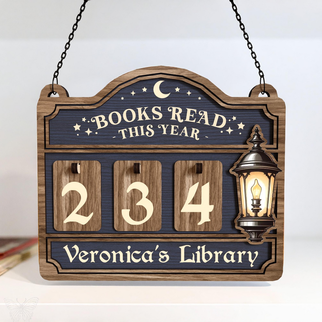 Personalized Books Read Tracker & Counter