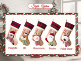 Personalized 3D Family Christmas Stockings