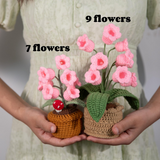 Crochet Lily of the Valley Night Lamp Handmade Flower Light