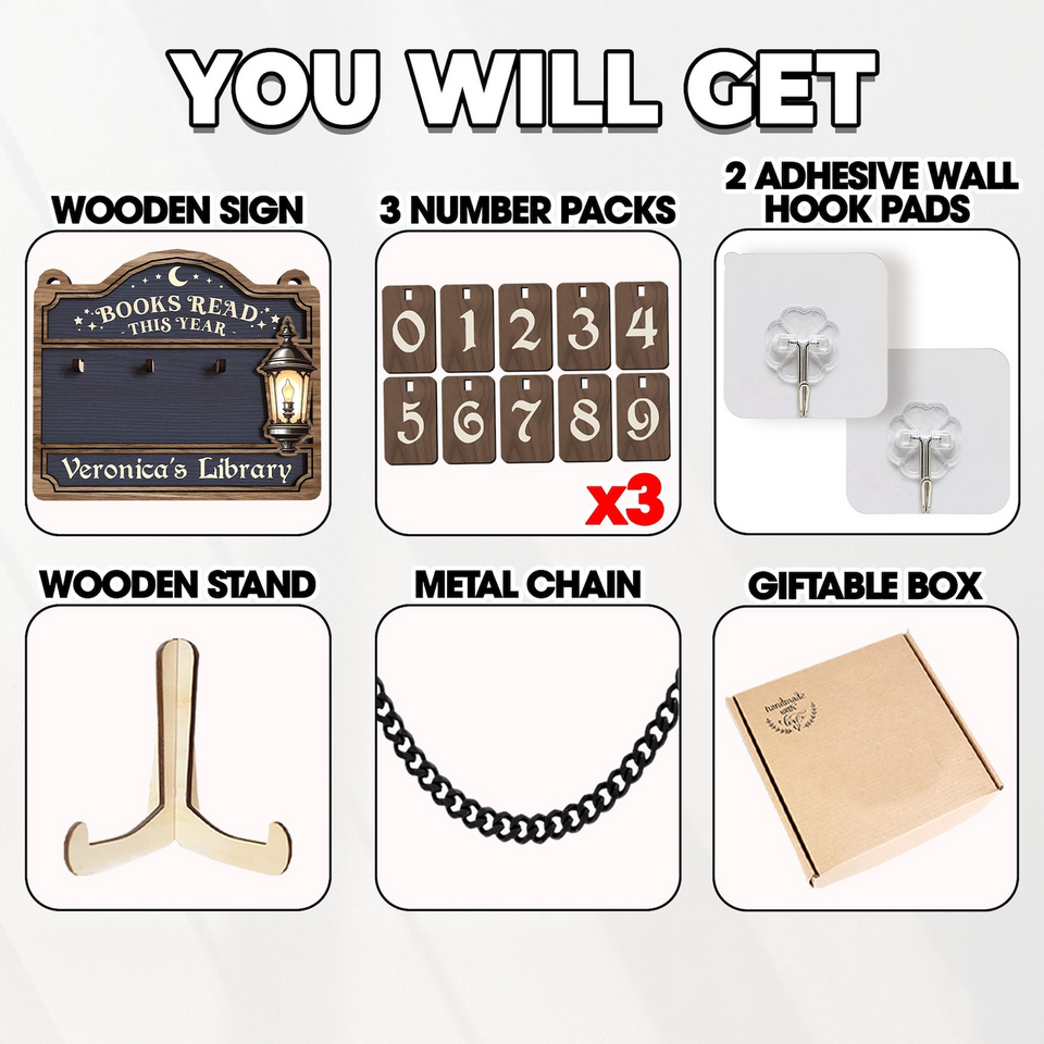 Personalized Books Read Tracker & Counter
