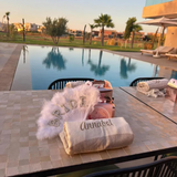 Personalized Beach Towel Bridesmaid and Wedding Gift