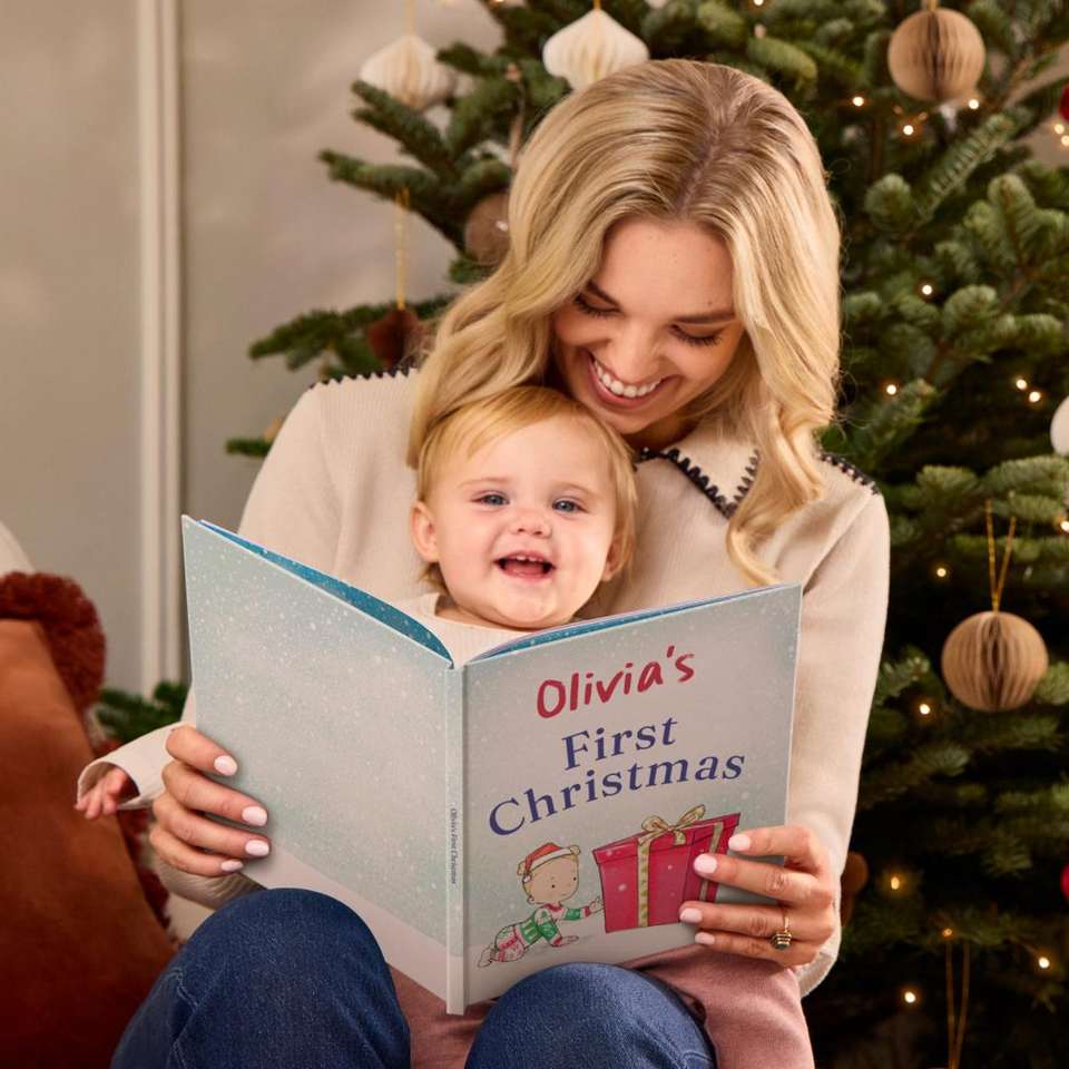 Personalized Babys First Christmas Storybook Keepsake