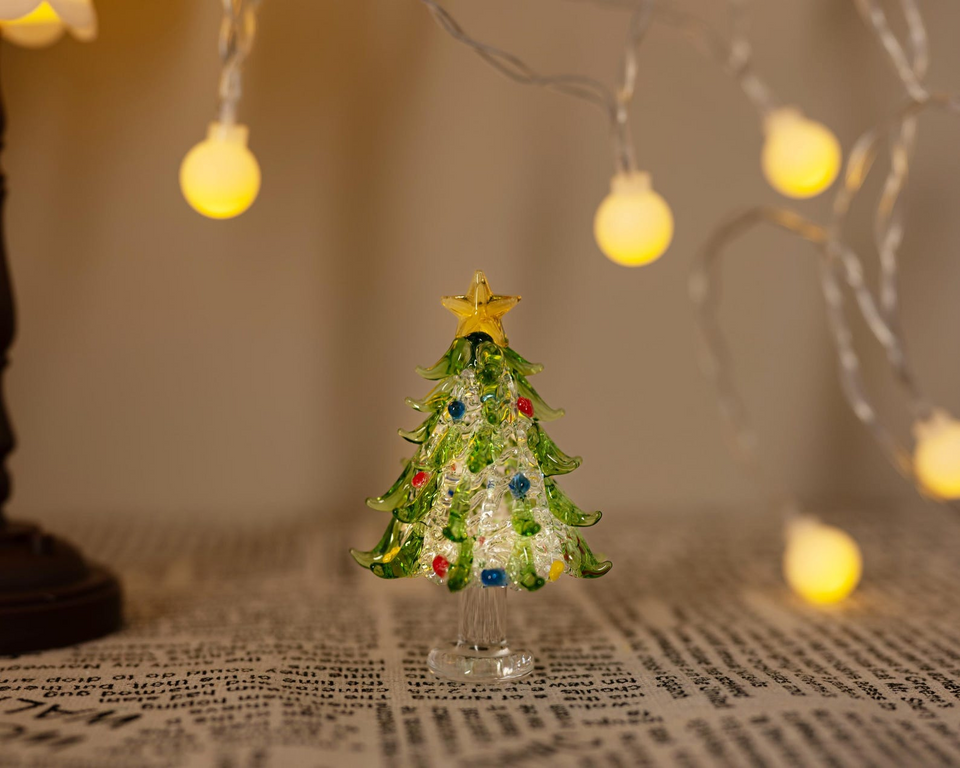 Handmade Stained Glass Christmas Tree