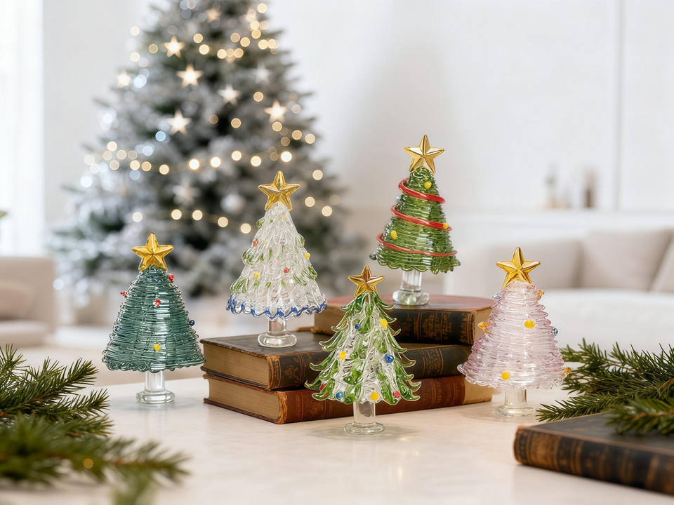 Handmade Stained Glass Christmas Tree