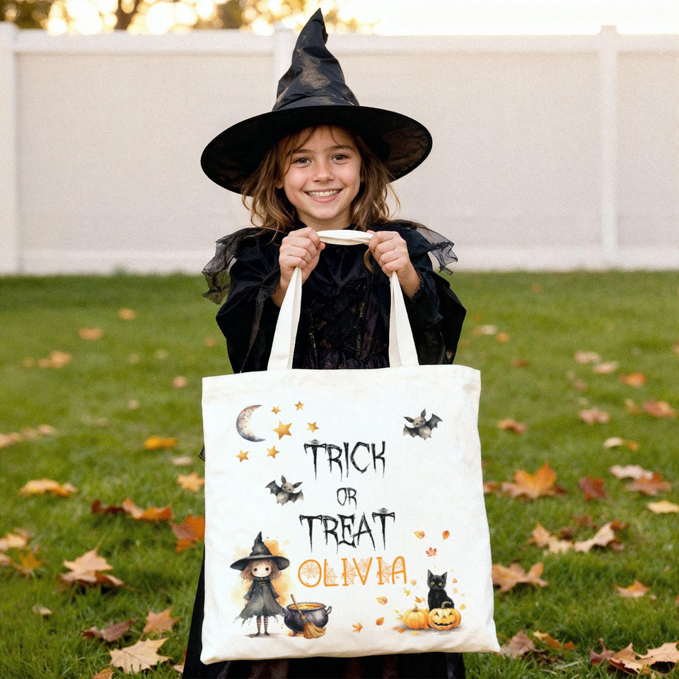 Personalized Halloween Trick or Treat Bag