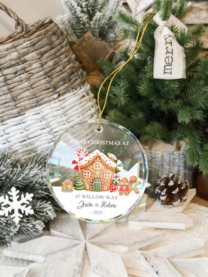 Custom New Home Christmas Ornament