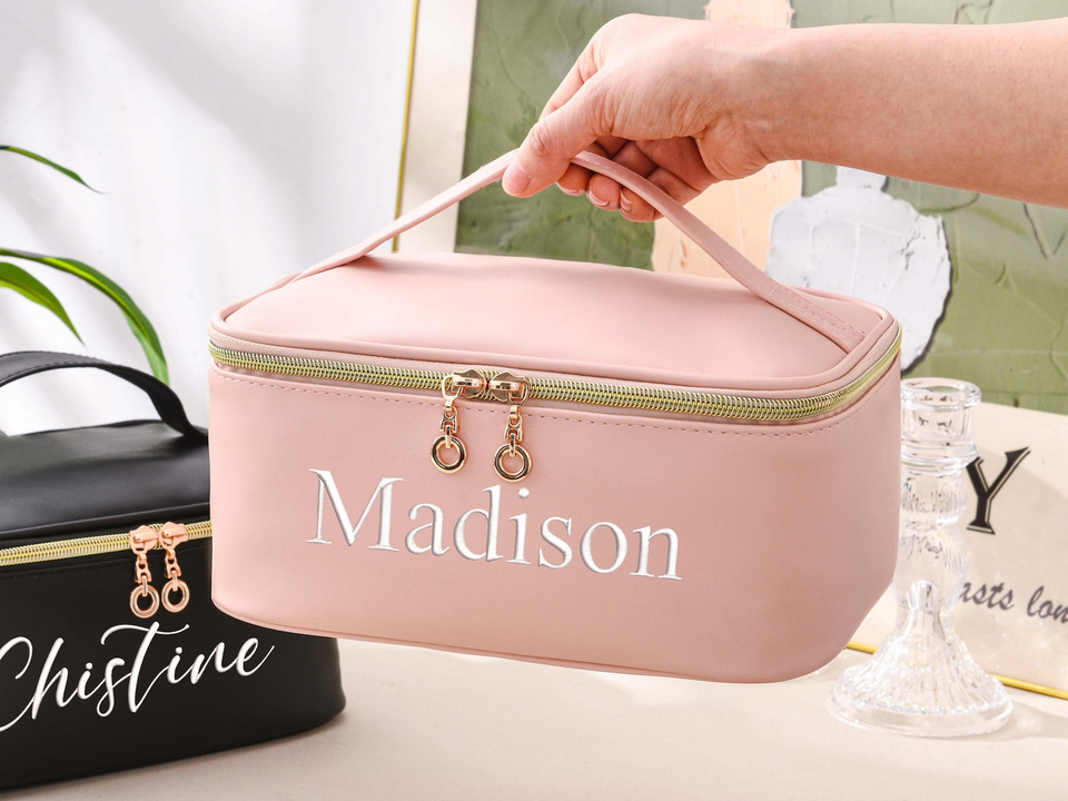Monogram Cosmetic Bag Gift For Women