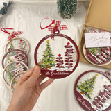 Personalized Family Name Christmas Tree Ornament