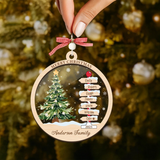 Personalized Family Name Christmas Tree Ornament