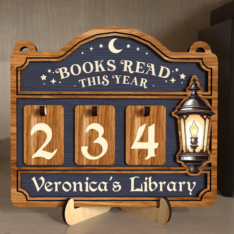 Personalized Books Read Tracker & Counter