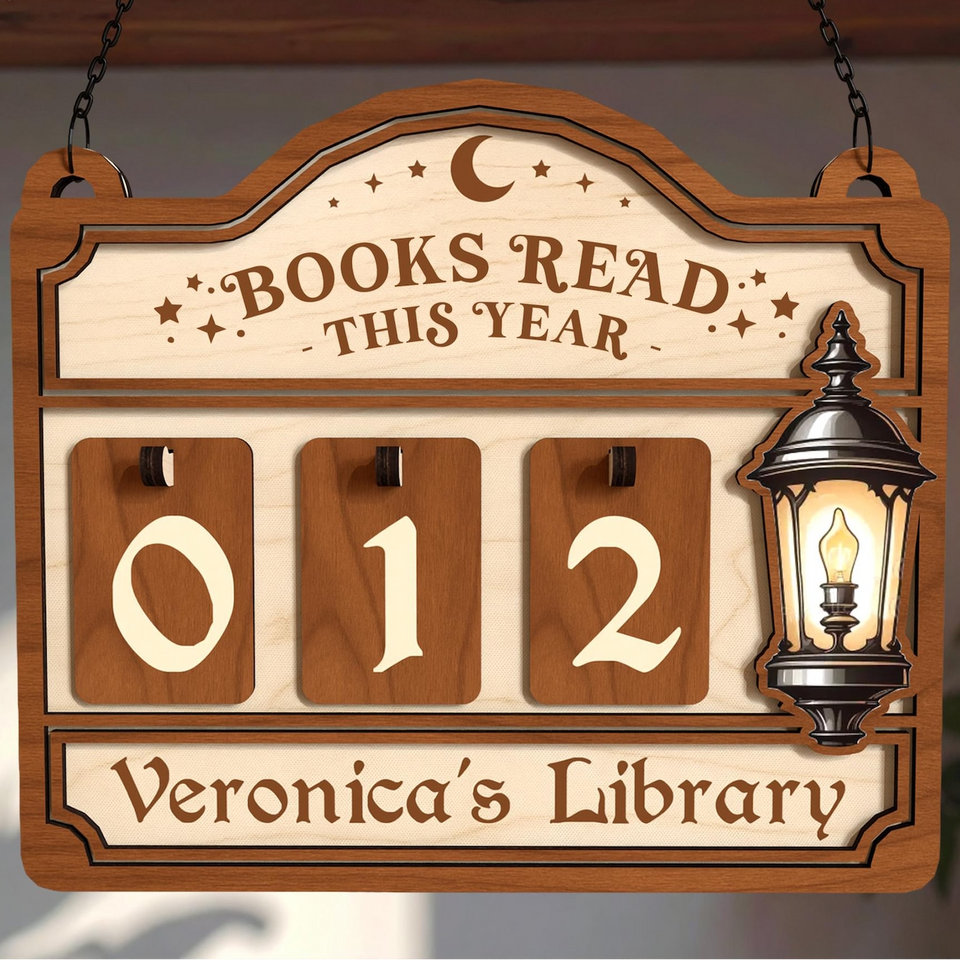 Personalized Books Read Tracker & Counter