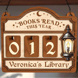 Personalized Books Read Tracker & Counter