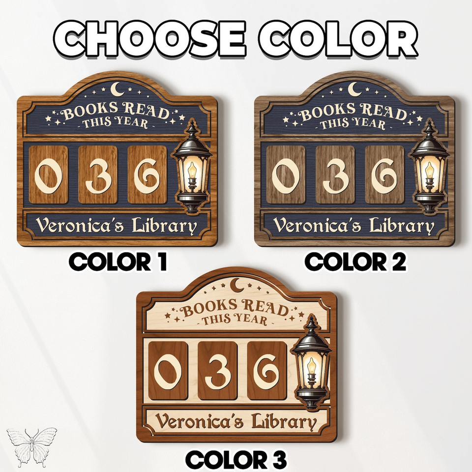 Personalized Books Read Tracker & Counter