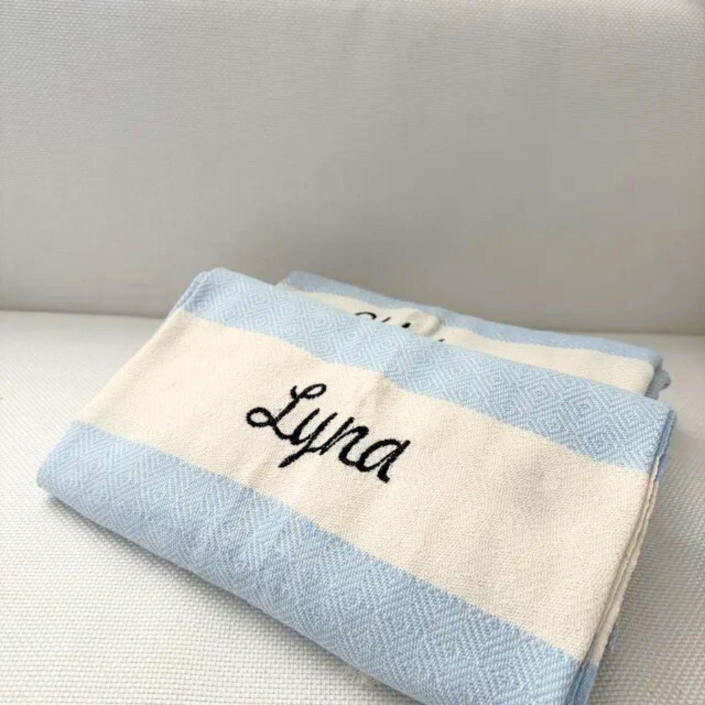Personalized Beach Towel Bridesmaid and Wedding Gift