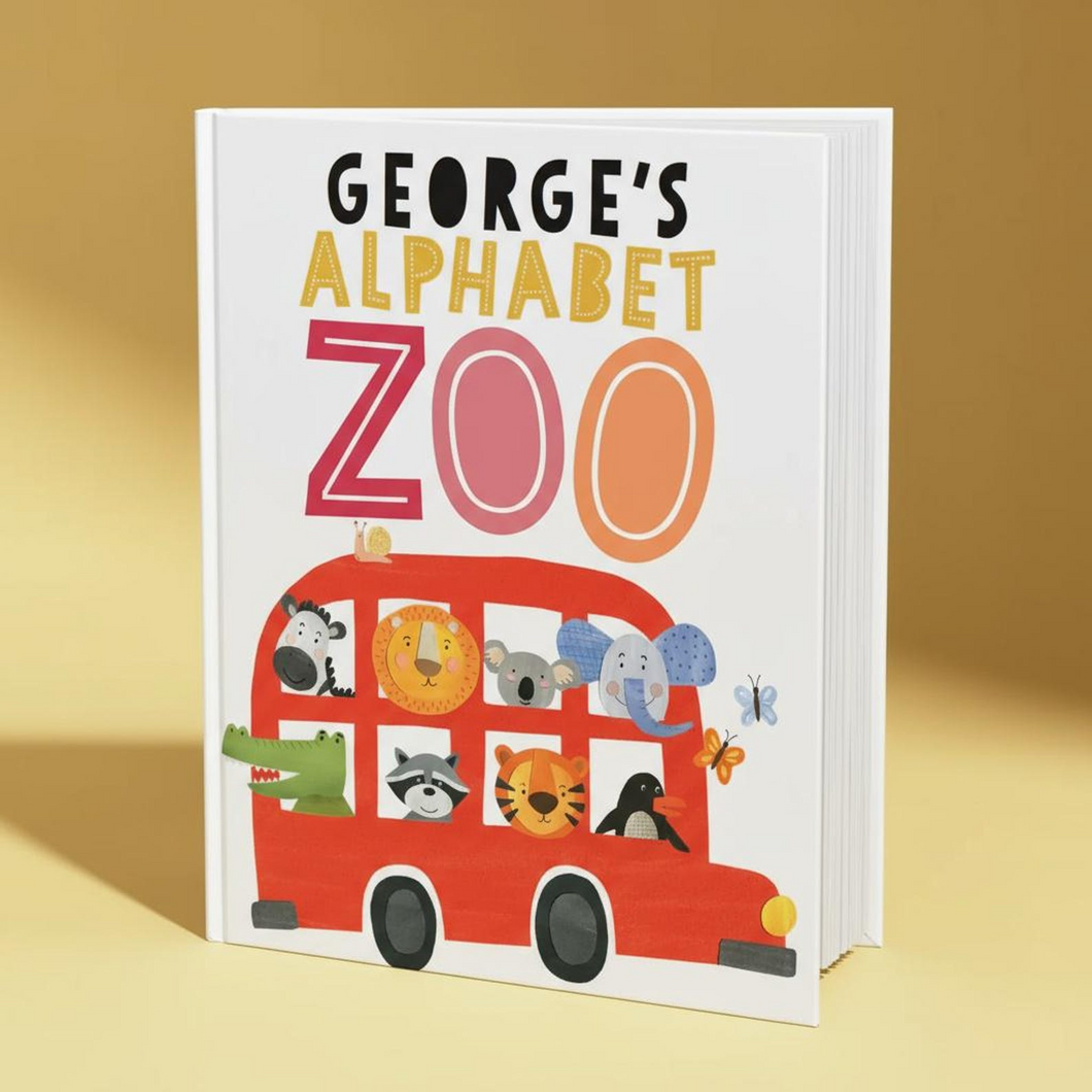 Personalized Christmas Zoo Name Book for Kids