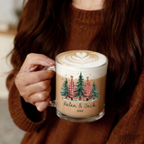 Personalized Couple Christmas Glass Mug Gift
