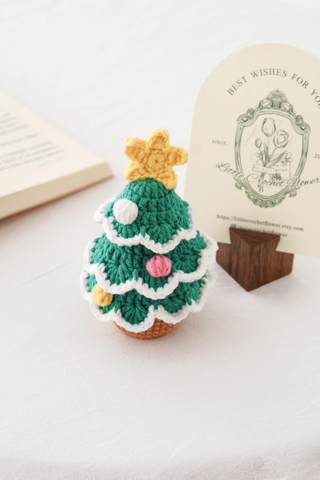 Handmade Crochet Flower in Pot Personalized Gift