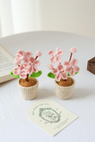 Handmade Crochet Flower in Pot Personalized Gift