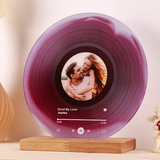 Personalized Vinyl Record with Photo Acrylic Song Plaque