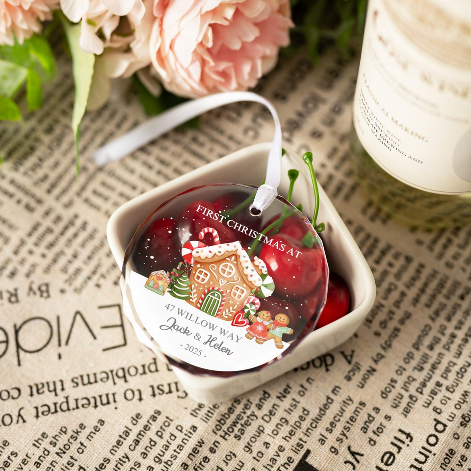 Custom New Home Christmas Ornament