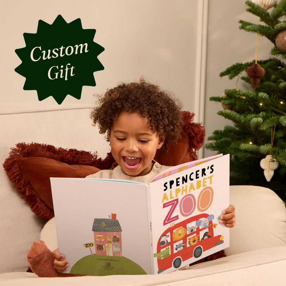 Personalized Christmas Zoo Name Book for Kids