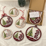 Personalized Family Name Christmas Tree Ornament