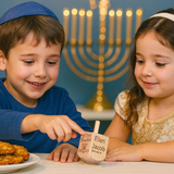 Personalized Wooden Dreidel – Baby’s First Hanukkah