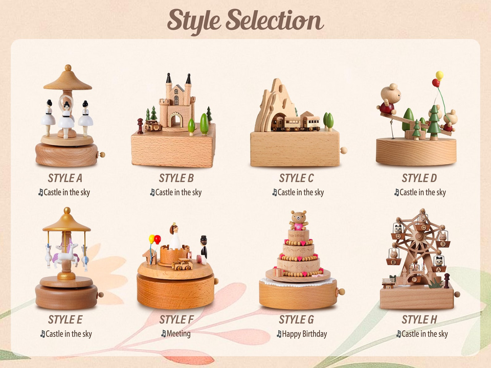 Personalized Engraved Wooden Music Box Gift