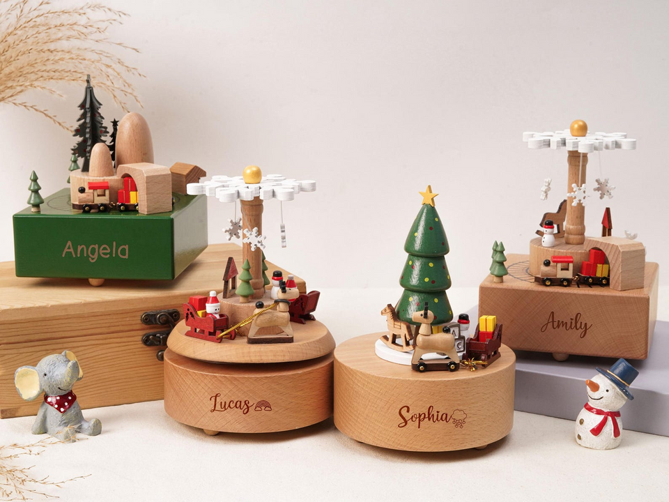 Personalized Engraved Wooden Music Box Gift