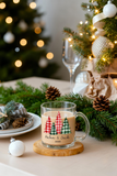 Personalized Couple Christmas Glass Mug Gift