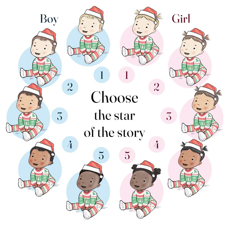 Personalized Babys First Christmas Storybook Keepsake