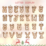Personalized Reindeer Letter Ornaments with Name