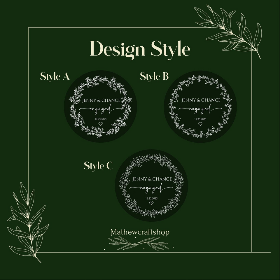 Personalized Christmas Engaged Ornament