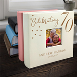 Personalized Birthday Photo Album Engraved Leatherette Gift