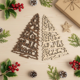 Personalized Nativity Christmas Tree Display