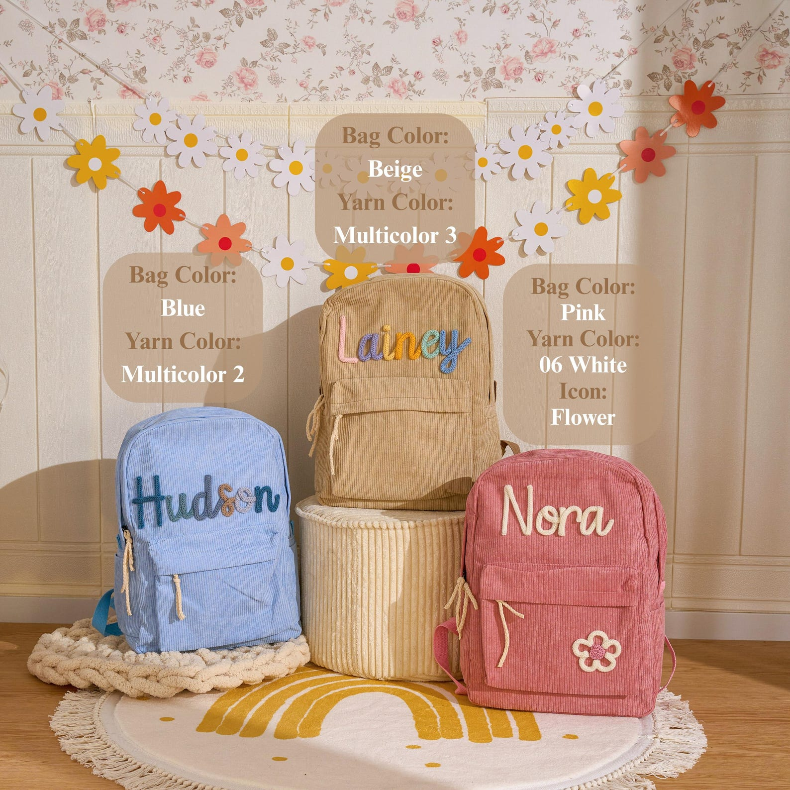 Personalized Kid Backpack • Kid Christmas Gift