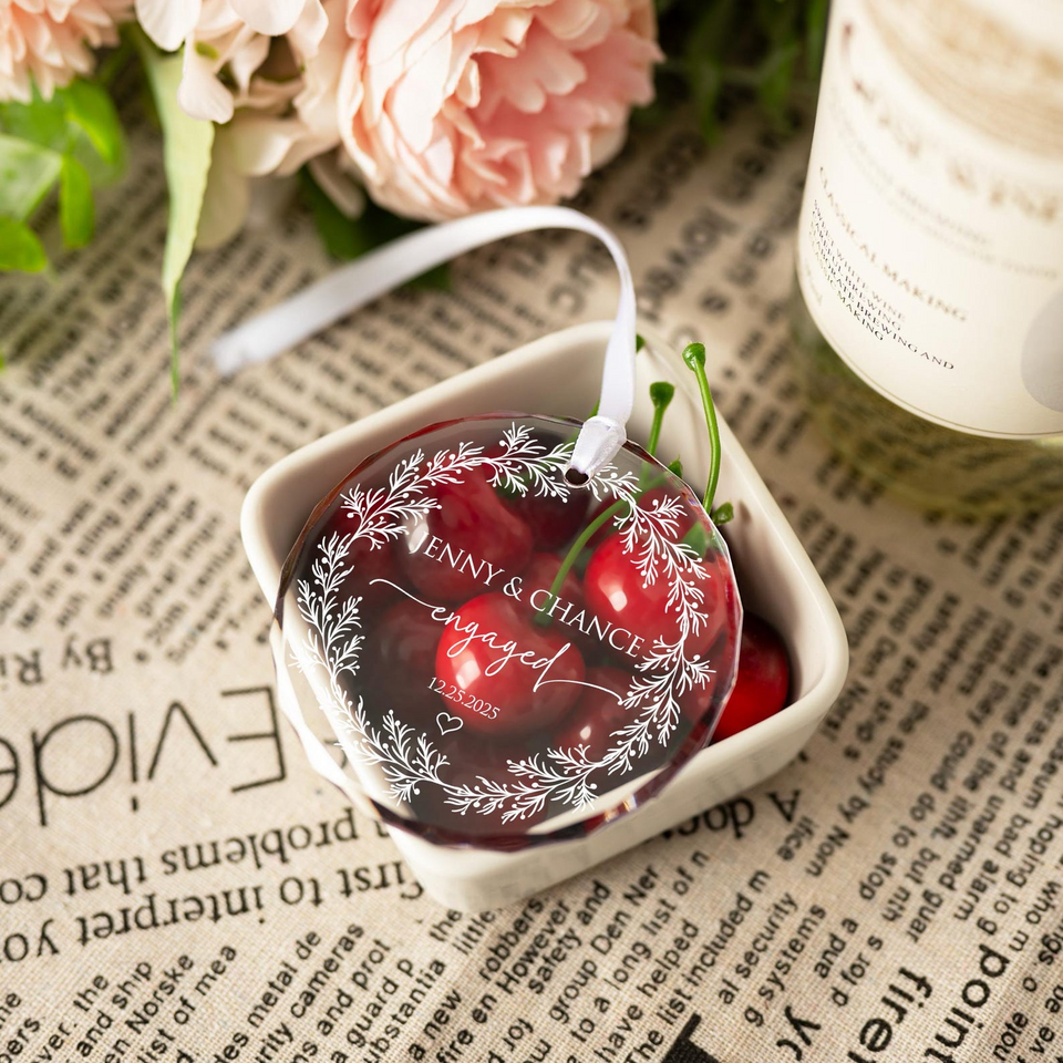 Personalized Christmas Engaged Ornament