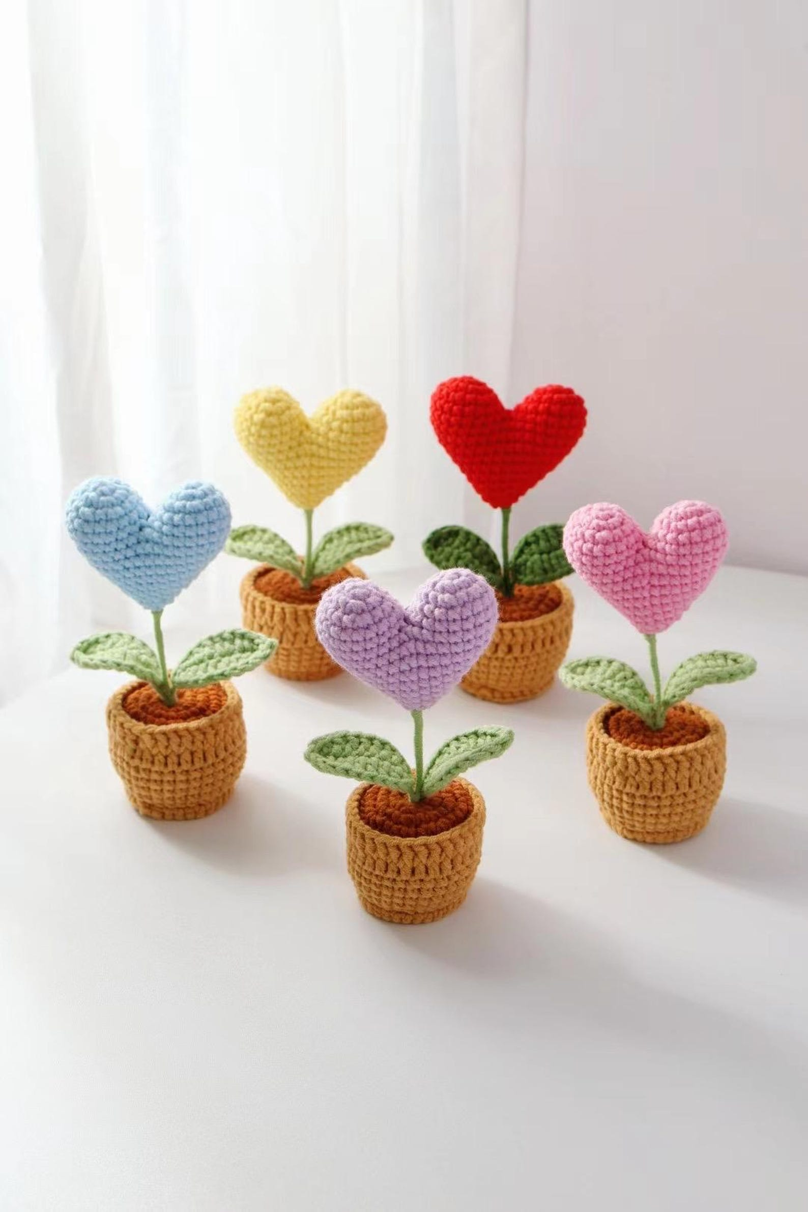 Handmade Crochet Flower in Pot Personalized Gift