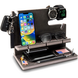 Personalized Wooden Docking Station Gift for Men