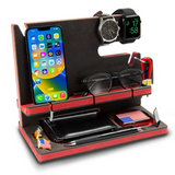 Personalized Wooden Docking Station Gift for Men