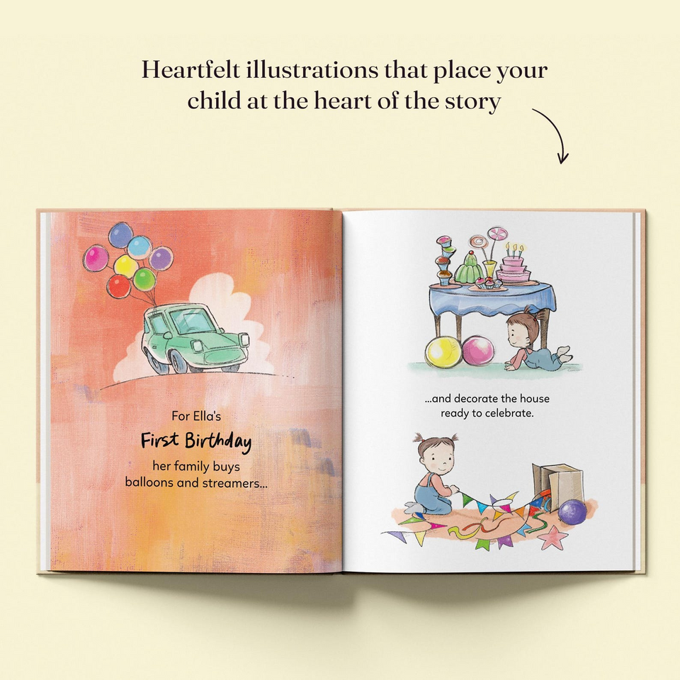 Personalised First Birthday Storybook with Your Childs Name