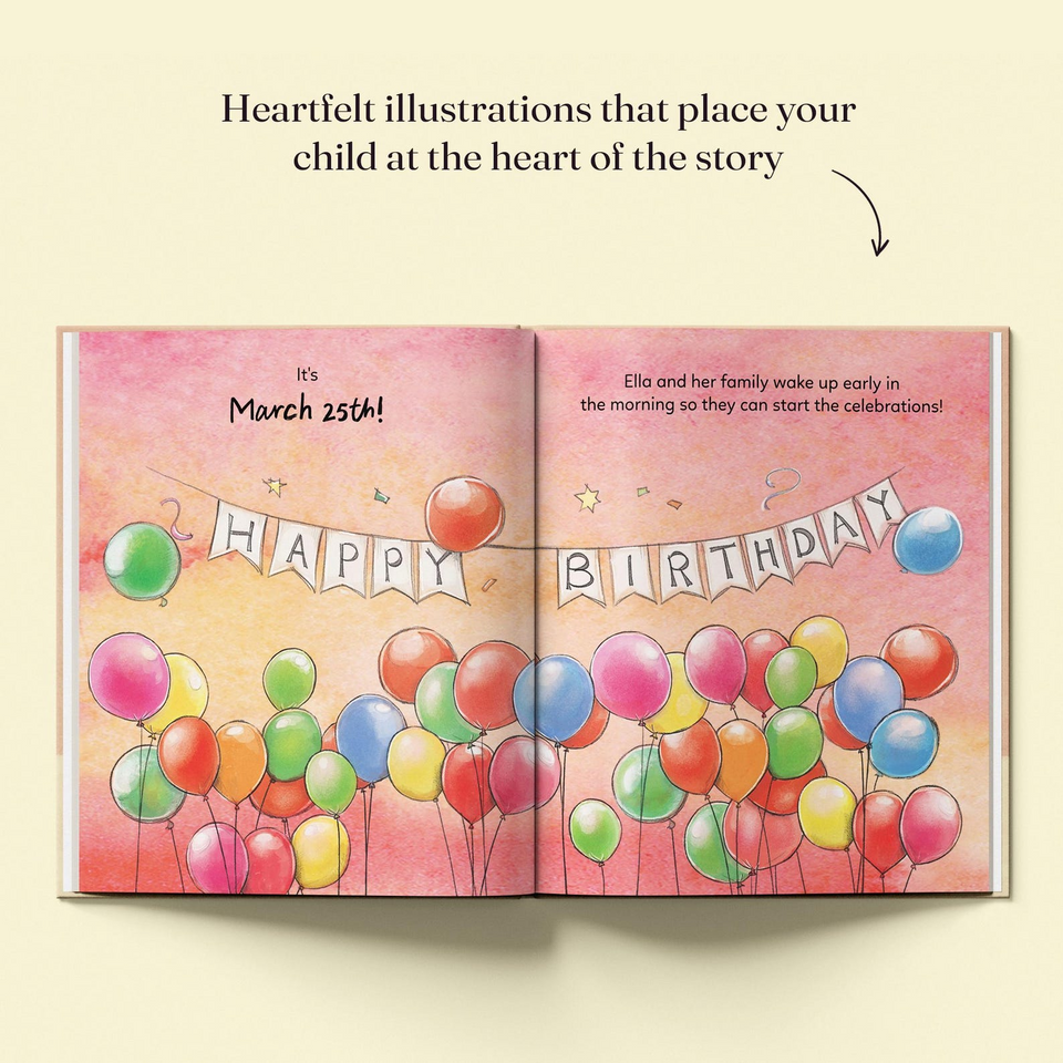 Personalised First Birthday Storybook with Your Childs Name